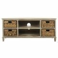 Safavieh Rooney Tv Unit- Vintage White - 20.1 X 15.7 X 47.2 In. AMH5745E